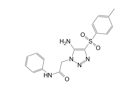 1H-1,2,3-triazole-1-acetamide, 5-amino-4-[(4-methylphenyl)sulfonyl]-N-phenyl-