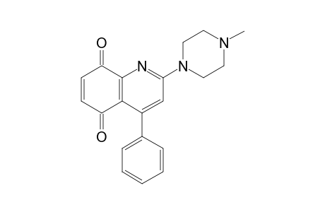 2-(4-Methyl-1-piperazinyl)-4-phenylquinoline-5,8-dione