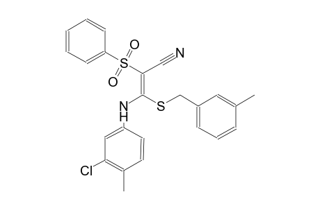 2-propenenitrile, 3-[(3-chloro-4-methylphenyl)amino]-3-[[(3-methylphenyl)methyl]thio]-2-(phenylsulfonyl)-, (2E)-