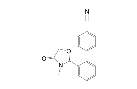 4-[2-(3-methyl-4-oxidanylidene-1,3-oxazolidin-2-yl)phenyl]benzenecarbonitrile