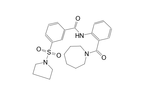 benzamide, N-[2-[(hexahydro-1H-azepin-1-yl)carbonyl]phenyl]-3-(1-pyrrolidinylsulfonyl)-