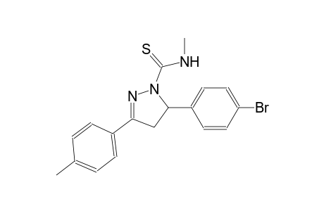 5-(4-bromophenyl)-N-methyl-3-(4-methylphenyl)-4,5-dihydro-1H-pyrazole-1-carbothioamide