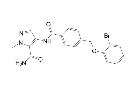 4-({4-[(2-bromophenoxy)methyl]benzoyl}amino)-1-methyl-1H-pyrazole-5-carboxamide