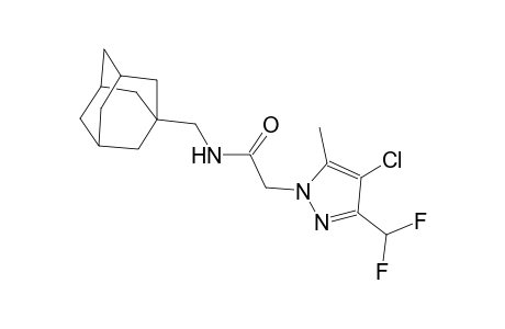 N-(1-adamantylmethyl)-2-[4-chloro-3-(difluoromethyl)-5-methyl-1H-pyrazol-1-yl]acetamide