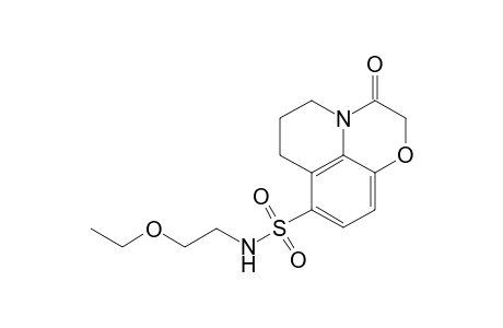 5H-[1,4]Oxazino[2,3,4-ij]quinoline-8-sulfonamide, N-(2-ethoxyethyl)-2,3,6,7-tetrahydro-3-oxo-