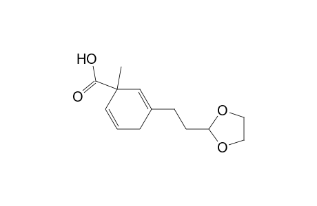 2,5-Cyclohexadiene-1-carboxylic acid, 3-[2-(1,3-dioxolan-2-yl)ethyl]-1-methyl-, (.+-.)-