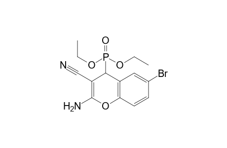 Diethyl 2-amino-6-bromo-3-cyano-4H-chromen-4-ylphosphonate