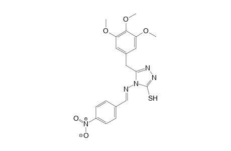4-[(E)-(4-Nitrobenzylidene)amino]-5-(3,4,5-trimethoxybenzyl)-4H-1,2,4-triazole-3-thiol