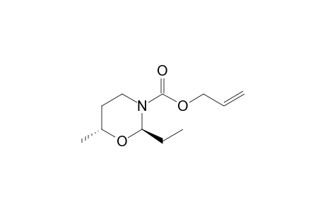 trans-3-Allyloxycarbonyl-2-ethyl-6-methyl-1,3-oxazinane