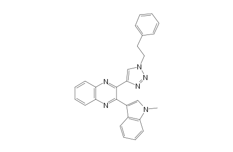 2-(1-Methyl-1H-indol-3-yl)-3-(1-phenethyl-1H-1,2,3-triazol-4-yl)quinoxaline