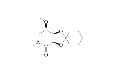 N-Methyl-5-amino-2,3-O-cyclohexylidene-5-deoxy-4-O-methyl-D-ribono-1,5-lactam