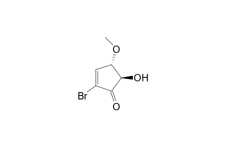 2-Cyclopenten-1-one, 2-bromo-5-hydroxy-4-methoxy-, trans-(.+-.)-
