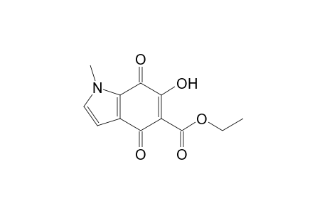 Ethyl N-methyl-5-hydroxy-4,7-dioxobenzo[b]pyrrole-6-carboxylate