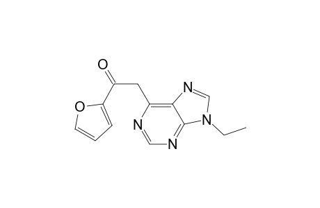 Ethanone, 2-(9-ethyl-9H-purin-6-yl)-1-(2-furanyl)-
