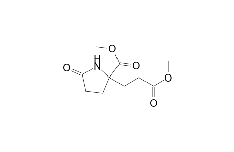 2-Pyrrolidinepropanoic acid, 2-(methoxycarbonyl)-5-oxo-, methyl ester, (.+-.)-