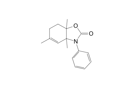 3a,5,7a-Trimethyl-3-phenyl-3a,6,7,7a-tetrahydro-3H-benzoxazol-2-one