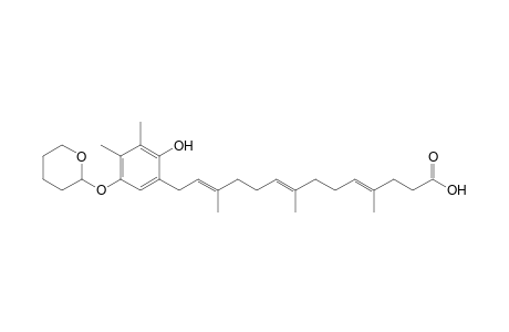 14-(2'-Hydroxy-3',4'-dimethyl-5'-tetrahydropyranyloxyphenyl)-4,8,12-trimethyltetradeca-4,8,12-trienoic acid