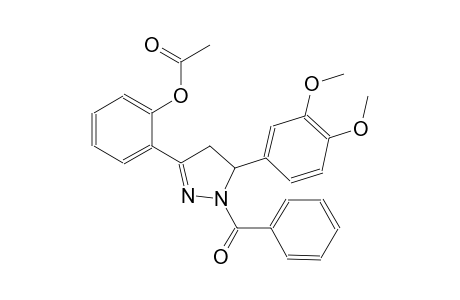 2-[1-benzoyl-5-(3,4-dimethoxyphenyl)-4,5-dihydro-1H-pyrazol-3-yl]phenyl acetate
