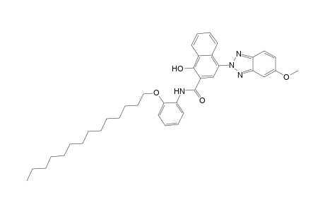2-Naphthalenecarboxamide, 1-hydroxy-4-(5-methoxy-2H-1,2,3-benzotriazol-2-yl)-N-[2-(tetradecyloxy)phenyl]-