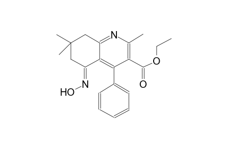 3-quinolinecarboxylic acid, 5,6,7,8-tetrahydro-5-(hydroxyimino)-2,7,7-trimethyl-4-phenyl-, ethyl ester, (5E)-