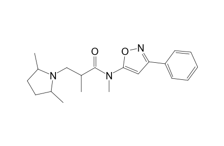 2,N-Dimethyl-N-(3'-phenyl-5'-isoxazolyl)-3-(2",5"-dimethylpyrrolidino)-propanamide