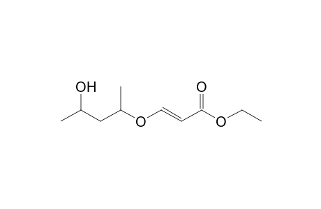 Ethyl .beta.-(1,3-dimethyl-3-hydroxypropoxy)acrylate