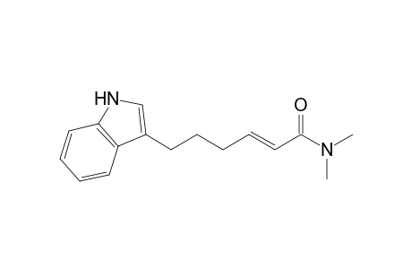 6-(Indol-3'-yl)-N,N-dimethylhex-2-enamide