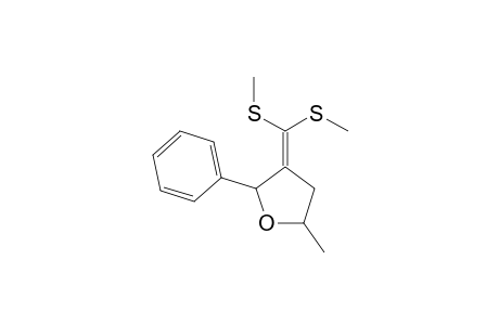 5-Methyl-2-phenyl-3-bis(methylthio)methylenetetrahydrofuran