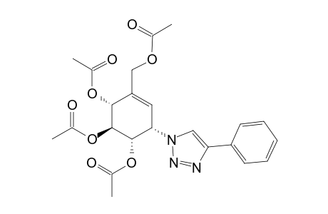 (1S,2S,3R,6S)-4-(Acetoxymethyl)-6-(4-phenyl-1H-1,2,3-triazol-1-yl)cyclohex-4-ene-1,2,3-triyl Triacetate