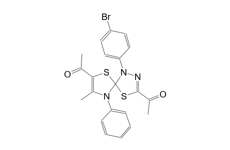 1-[3-acetyl-1-(4-bromophenyl)-8-methyl-9-phenyl-4,6-dithia-1,2,9-triazaspiro[4.4]nona-2,7-dien-7-yl]ethanone