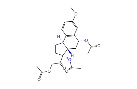 (cis-3,5-DIHYDROXY-2,3,trans-3a,4,5,cis-9b-HEXAHYDRO-7-METHOXY-1H-BENZ[e]INDEN-3-YL) HYDROXYMETHYL KETONE, TRIACETATE