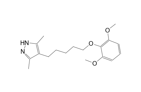 4-[5-(2,6-dimethoxyphenoxy)pentyl]-3,5-dimethyl-1H-pyrazole