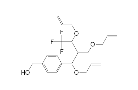4-[1',3'-Diallyloxy-2'-(allyloxymethyl)-4',4',4'-trifluorobutyl]benzene-methanol