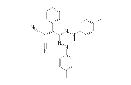 2-((2Z)-2-[(E)-(4-Methylphenyl)diazenyl]-2-[(4-methylphenyl)hydrazono]-1-phenylethylidene)malononitrile