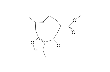 Cyclodeca[b]furan-6-carboxylic acid, 4,5,6,7,8,11-hexahydro-3,10-dimethyl-4-oxo-, methyl ester, [R-(E)]-