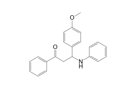3-(4-methoxyphenyl)-1-phenyl-3-phenylazanyl-propan-1-one