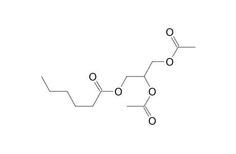 Hexanoic acid, 2,3-bis(acetyloxy)propyl ester