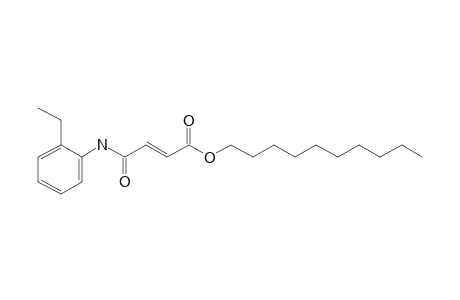 Fumaric acid, monoamide, N-(2-ethylphenyl)-, decyl ester