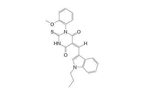(5E)-1-(2-methoxyphenyl)-5-[(1-propyl-1H-indol-3-yl)methylene]-2-thioxodihydro-4,6(1H,5H)-pyrimidinedione