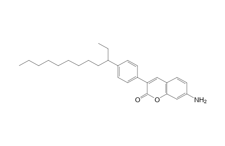 2H-1-benzopyran-2-one, 7-amino-3-[4-(1-ethyldecyl)phenyl]-