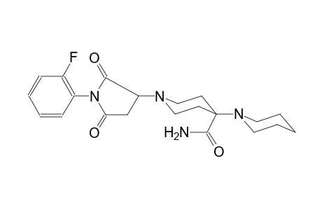 1'-(1-(2-fluorophenyl)-2,5-dioxopyrrolidin-3-yl)-[1,4'-bipiperidine]-4'-carboxamide