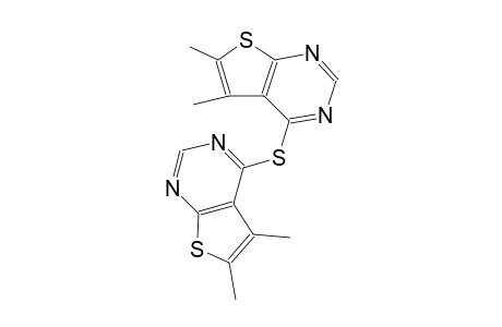 thieno[2,3-d]pyrimidine, 4-[(5,6-dimethylthieno[2,3-d]pyrimidin-4-yl)thio]-5,6-dimethyl-