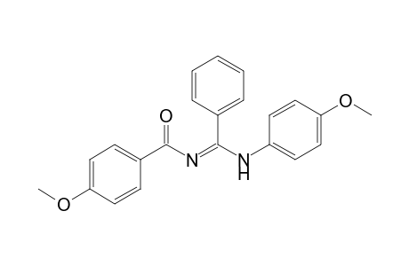 4-Methoxy-N-[(4-methoxyphenylamino)phenylmethylene]benzamide