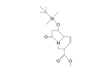 (1b,4b,9A)-4-Carbomethoxy-9-(T-butyl-dimethyl-siloxy)-6-aza-bicyclo(4.3.0)non-2-en-7-one
