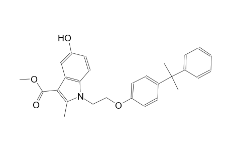 1H-indole-3-carboxylic acid, 5-hydroxy-2-methyl-1-[2-[4-(1-methyl-1-phenylethyl)phenoxy]ethyl]-, methyl ester