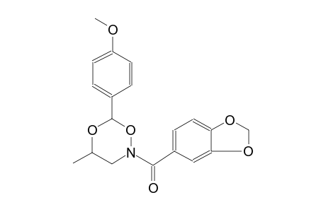 2H-1,5,2-dioxazine, 2-(1,3-benzodioxol-5-ylcarbonyl)dihydro-6-(4-methoxyphenyl)-4-methyl-