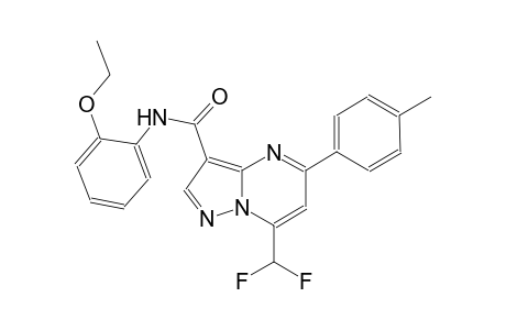 7-(difluoromethyl)-N-(2-ethoxyphenyl)-5-(4-methylphenyl)pyrazolo[1,5-a]pyrimidine-3-carboxamide
