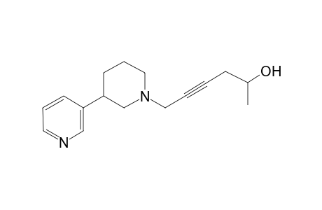 6-[3-(3-pyridinyl)-1-piperidinyl]-4-hexyn-2-ol