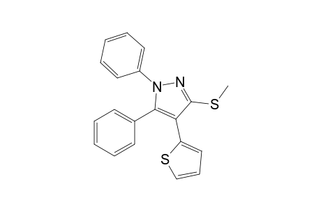 3-(Methylthio)-1,5-diphenyl-4-(thiophen-2-yl)-1H-pyrazole