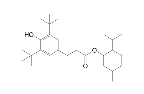 2'-Isopropyl-5'-methylcyclohexyl 3-(3,5-di-tert-butyl-4-hydroxy)phenylpropanoate